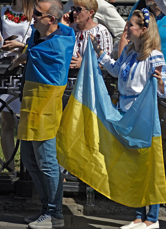 Ukraine flag i forskellige størrelser